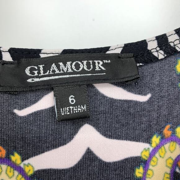 SOLD Glamour Tank Maxi Dress Womens Size 6 Multicolor Patterned Paisley - Picture 6 of 7